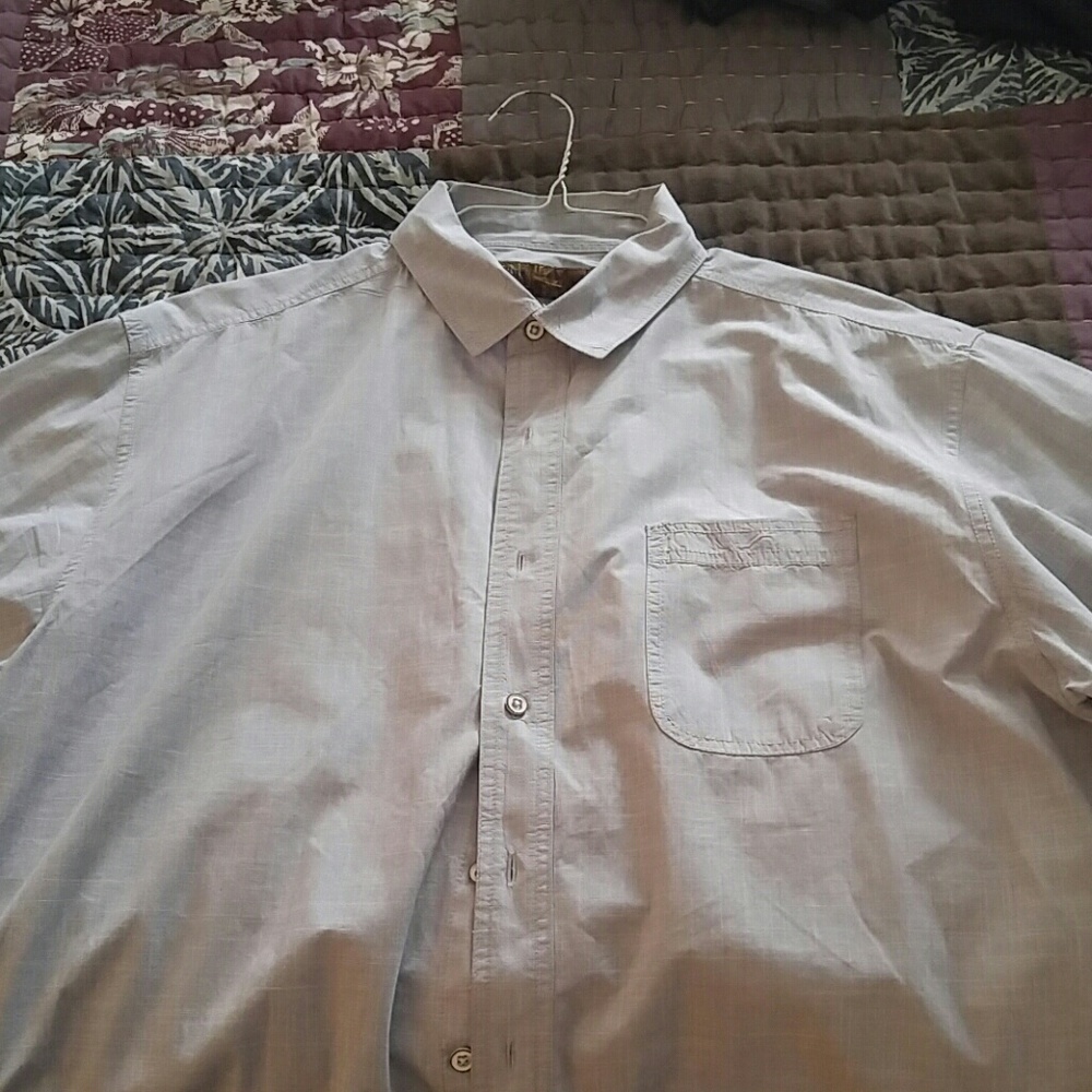 Light blue button down
